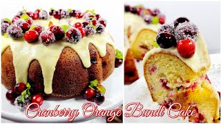 Cranberry Orange Bundt Cake [upl. by Gavini365]