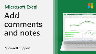 How to add comments and notes in Excel  Microsoft [upl. by Eyot]