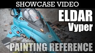 Painted Eldar Vyper Jetbike Warhammer 40k Showcase  HD Images and Video [upl. by Anaujat50]