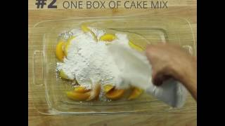 3 Ingredient Peach Cobbler [upl. by Hoeg371]