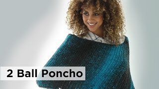 2 Ball Poncho crochet made with Scarfie [upl. by Dlanor681]