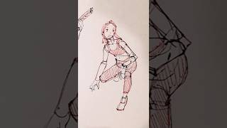 Foreshortening figure practice art artph anatomy drawing women figuredrawing figures [upl. by Ennoryt]