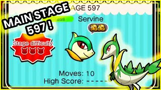 Pokemon Shuffle  Main Stage 597  Servine Itemless [upl. by Basilio]