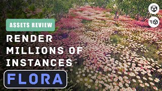 Flora Assets Review  Ultimate Vegetation Solution for Unity  Render millions of instances [upl. by Florella]