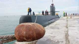 Ottobre blu 2013 arrivo nave Euro e sommergibile Pelosi  Chioggia [upl. by Eseuqram21]