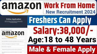 Amazon Work From Home Job  Amazon Recruitment 2024  38000 Data Entry Job  Work From Home Jobs [upl. by Hamachi901]