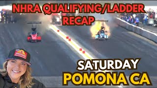 NHRA Pomona behind the scenes w ​⁠ claymillican25 recap amp pro ladders for Sunday race racer [upl. by Marlene]