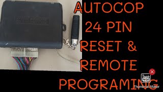 autocop 24 pin reset and remote programing [upl. by Noitna]