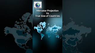 Mercator Projection Vs True Size of Countries [upl. by Markiv747]