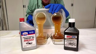 Lucas Full Synthetic Oil vs AMSOIL 5W50 Cold Flow Test [upl. by Terbecki]