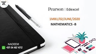 4MB1022020June  Edexcel International GCSE Mathematics B  2020  JUNE  Science And Math [upl. by Jaela10]