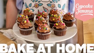 Bake At Home  Chocolate Cupcake Recipe amp Tutorial  Cupcake Jemma [upl. by Uoliram]