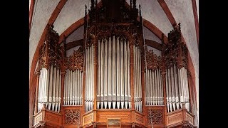 BACH ON THE ROMANTIC SAUER ORGAN IN THOMASKIRCHE  THOMASORGANIST ULLRICH BÖHME [upl. by Quartis]