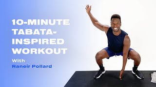 10Minute TabataInspired Workout With Raneir Pollard [upl. by Tirza330]