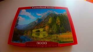 Time Lapse Puzzle Castorland Mountain Refuge in the Alps 3000 [upl. by Selrahcnhoj312]