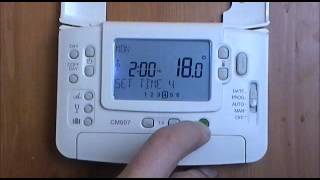 Honeywell CM907 Digital Programmable Room Thermostat user demonstration from AdvantageSW [upl. by Sirad]