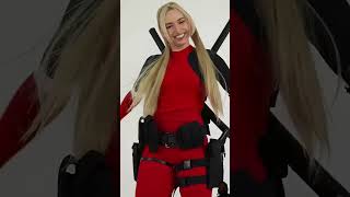 Lady deadpoll cosplay in time cosplay deadpool marvel music shorts ytshorts trending [upl. by Woodman]