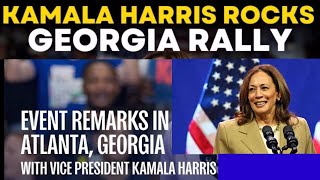 Kamala Harriss Powerful Call to Action at the “When We Vote We Win” Rally  Atlanta Georgia [upl. by Nerek704]