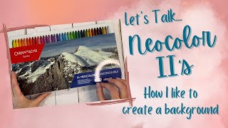 How I create backgrounds using Neocolor IIs  Adult Coloring [upl. by Bollen9]