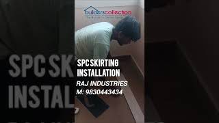 SPC Skirting installation builderscollection We provide supply and installation PAN INDIA spc [upl. by Airda607]