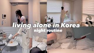 Night Routine after work  Living alone in Korea VLOG  skincare cleaning typical night routine [upl. by Ellehcyt]