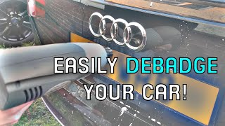 How to Debadge Your Car Easily [upl. by Adrahs334]