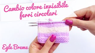 Cambio colore metodo invisibile lavorazione a righe in circolare [upl. by Ewer]