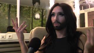 Interview with Conchita Wurst  Austria 2014 [upl. by Bela937]