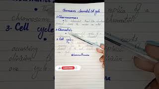 ChromosomeChromatidCell cycle definition biology biologyclass12 genetics ytshortsindia [upl. by Reiter]