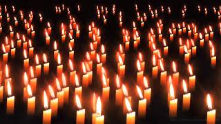 Candles Video Background Animation  4K Screensaver Royalty Free Footage [upl. by Anilyx983]