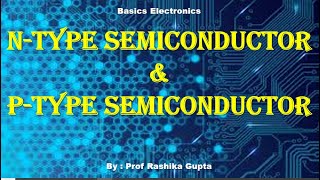 P type and N type semiconductor in Detail Type of Extrinsic semiconductors [upl. by Virgil]