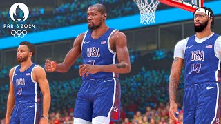 NBA 2K24 Olympics Mode  Team USA vs Serbia  Ultra Realistic Gameplay [upl. by Ixel]