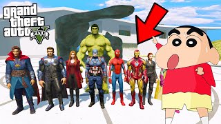 SHINCHAN and FRANKLIN Meets AVENGERS in GTA 5  VeryNuclearOP [upl. by Nadaba]