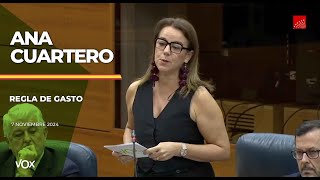 711 I Intervención de ANA CUARTERO en el Pleno de la Asamblea de Madrid [upl. by Jamille]