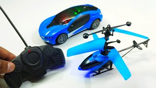 remote control helicopter and rechargeable remote car unboxing  remote car and helicopter rccar [upl. by Rehptosirhc]