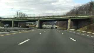 New York State Thruway Interstate 87287 Exits 14A to 15A northbound [upl. by Ayekram]