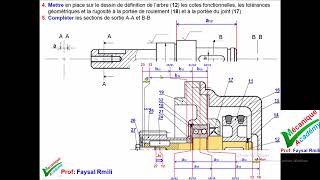 Cotation fonctionnelle  exercice 1722 chaine unilimite [upl. by Blackman808]