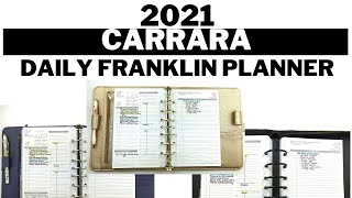 Carrara Daily RingBound 2021 Franklin Planner [upl. by Deach]