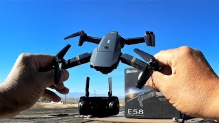 EACHINE E58 WIFI FPV With 2MP Wide Angle Camera High Hold Mode Foldable RC Drone Quadcopter RTF [upl. by Jovi]