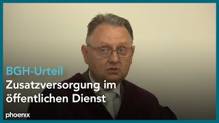 BGHUrteil zur Zusatzversorgung der Angestellten und Arbeiter im öffentlichen Dienst [upl. by Pollard]