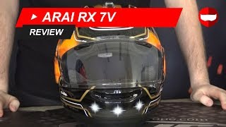 Arai RX 7V Racing Helmet Review amp Unboxing  ChampionHelmetscom [upl. by Ahsenev859]