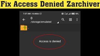 Fix Zarchiver Access is denied How to access data and obb Folder [upl. by Berti]