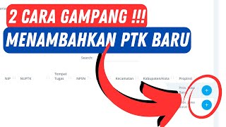 Cara Tambah PTK Baru di Dapodik 2025  Mudah  Berhasil [upl. by Annahsirhc]