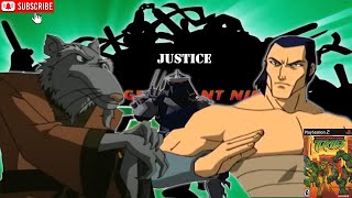 Master Splinter vs Oroku Saki  TMNT 2003 Story Mode  Stage 6 Justice Playthrough  PS2 Gameplay [upl. by Atirrehs]