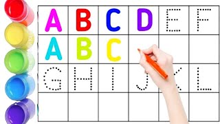 ABCD for kids how to write AlphabetABC Song Alphabets for Kids preschool learning video [upl. by Eevets]