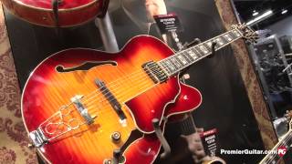 NAMM 13 Ibanez New Joe Satriani Iron Label Artstar models and Echo Shifter Pedal [upl. by Heyra64]