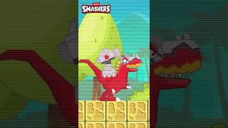 YOU ONLY HAVE TWO LEFT Shorts Smashers  Smasher Dinosaur Action Cartoons [upl. by Aicargatla515]