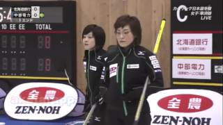 北海道銀行vs 中部電力・カーリング日本選手権 女子準決勝ＬＩＶＥフル２０１７年２月４日 [upl. by Ylicec]