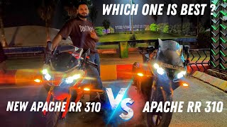 New 2024 Apache RR310 Much Better than old Apache RR 310 comparison [upl. by Anilem]