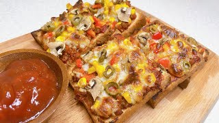 Pizza Sandwich Recipe  How To Make Pizza Sandwich In Oven [upl. by Lenzi]